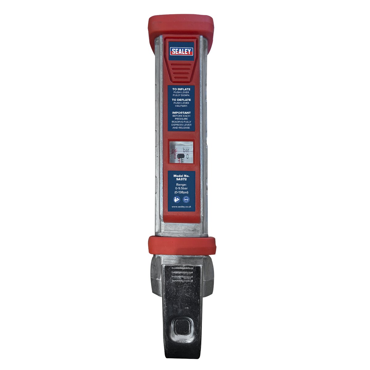 Tyre Inflator 2.7m Hose with Clip-On Connector