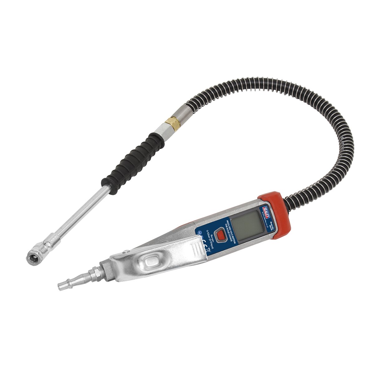 Digital Tyre Inflator 0.5m Hose with Push-On Connector
