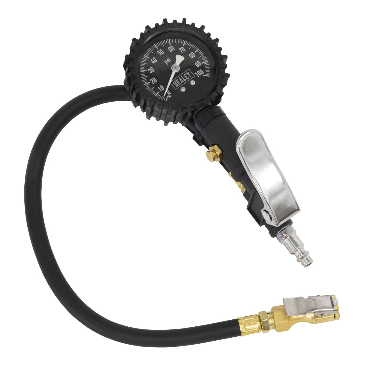 Tyre Inflator with Clip-On Connector