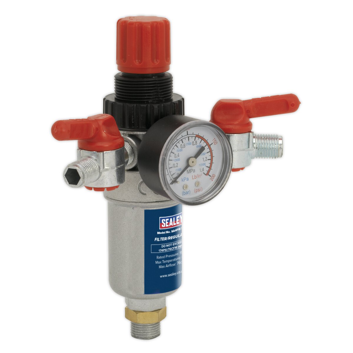 Air Filter/Regulator 3/8"BSP Male - 1/4"BSP Male