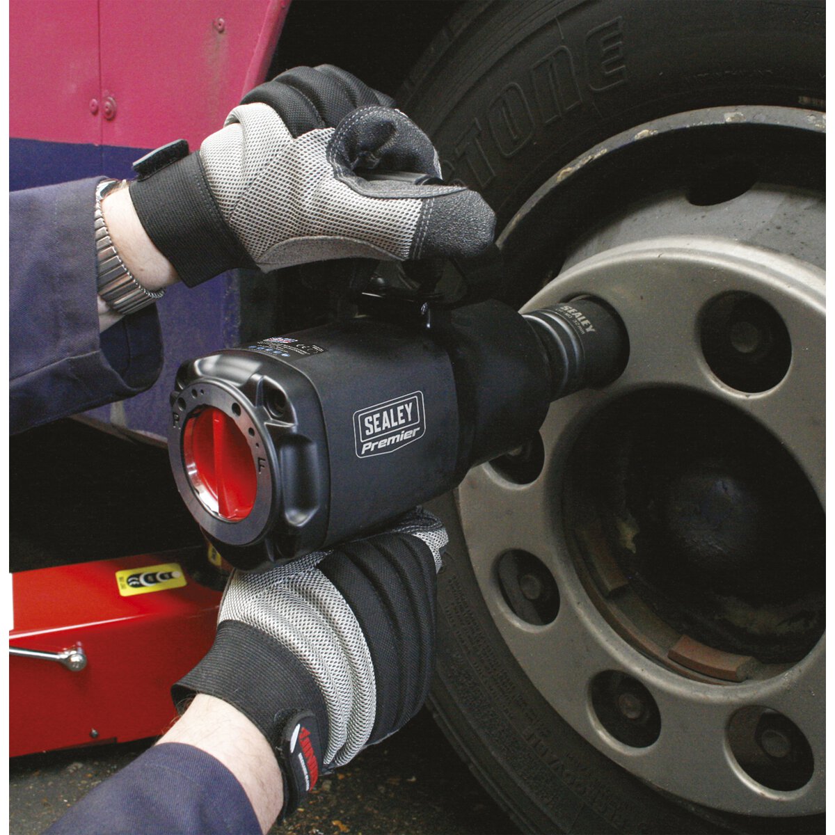 Air Impact Pistol Wrench 1"Sq Drive Twin Hammer Composite