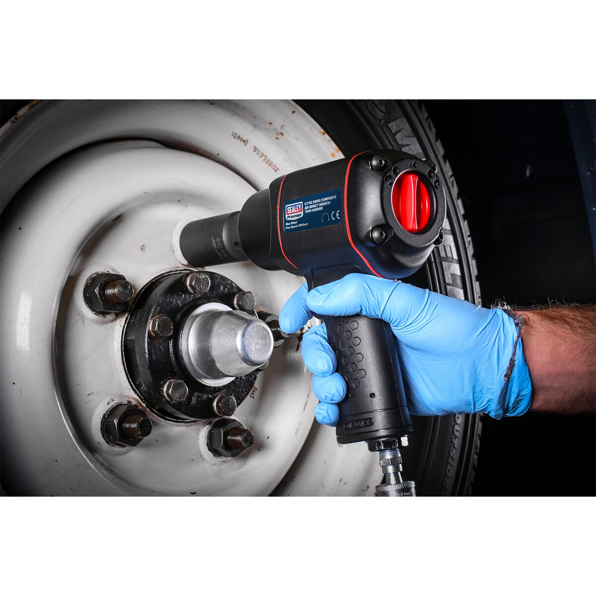 Air Impact Wrench 1/2"Sq Drive - Twin Hammer