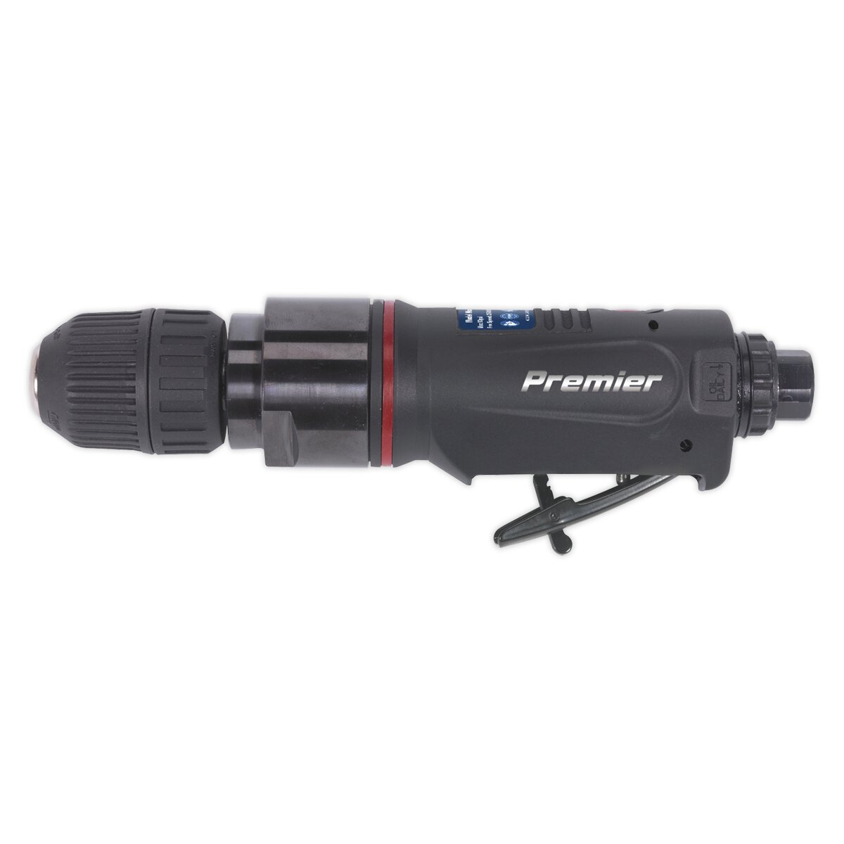 Air Drill Straight with Ø10mm Keyless Chuck Premier