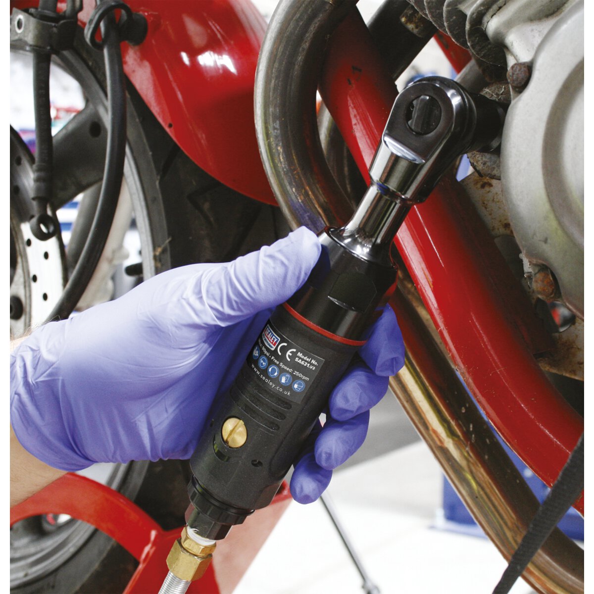 Air Ratchet Wrench Mini 1/4"Sq Drive Premier