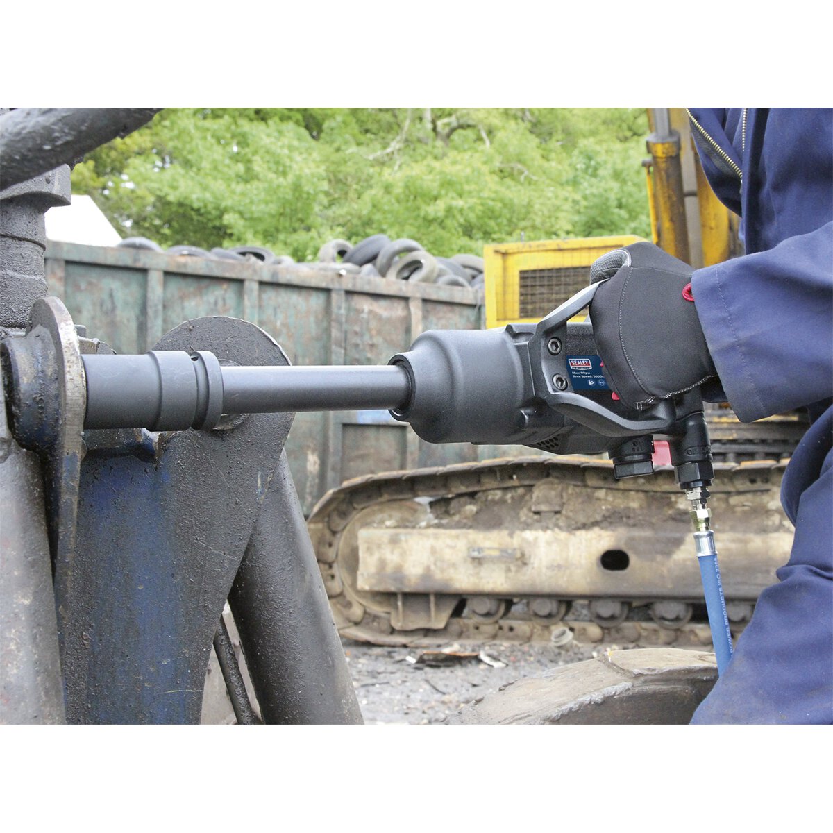 Air Impact Wrench 1"Sq Drive Twin Hammer - Compact