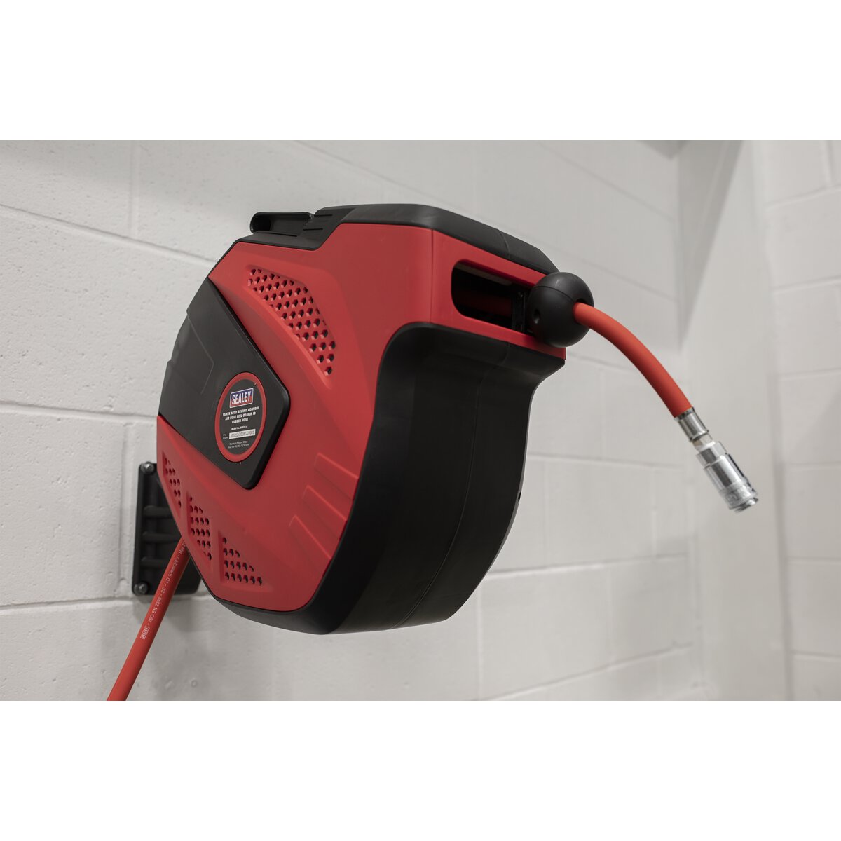 Air Hose Reel Auto-Rewind Control 15m Ø10mm ID - Rubber Hose