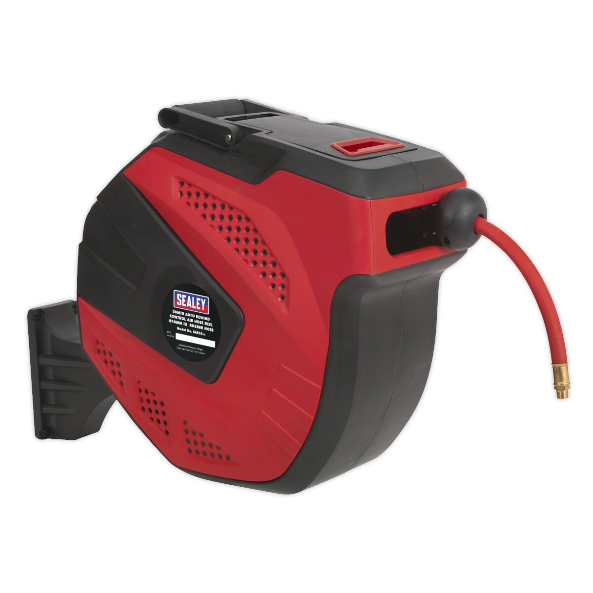 Air Hose Reel Auto-Rewind Control 30m Ø10mm ID - Rubber Hose