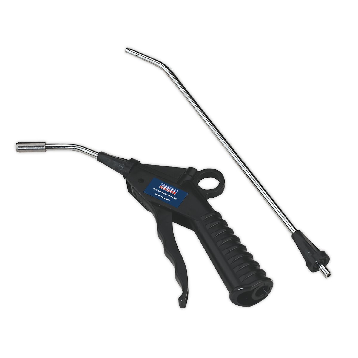Air Blow Gun with Safety Nozzle & 2 Extensions