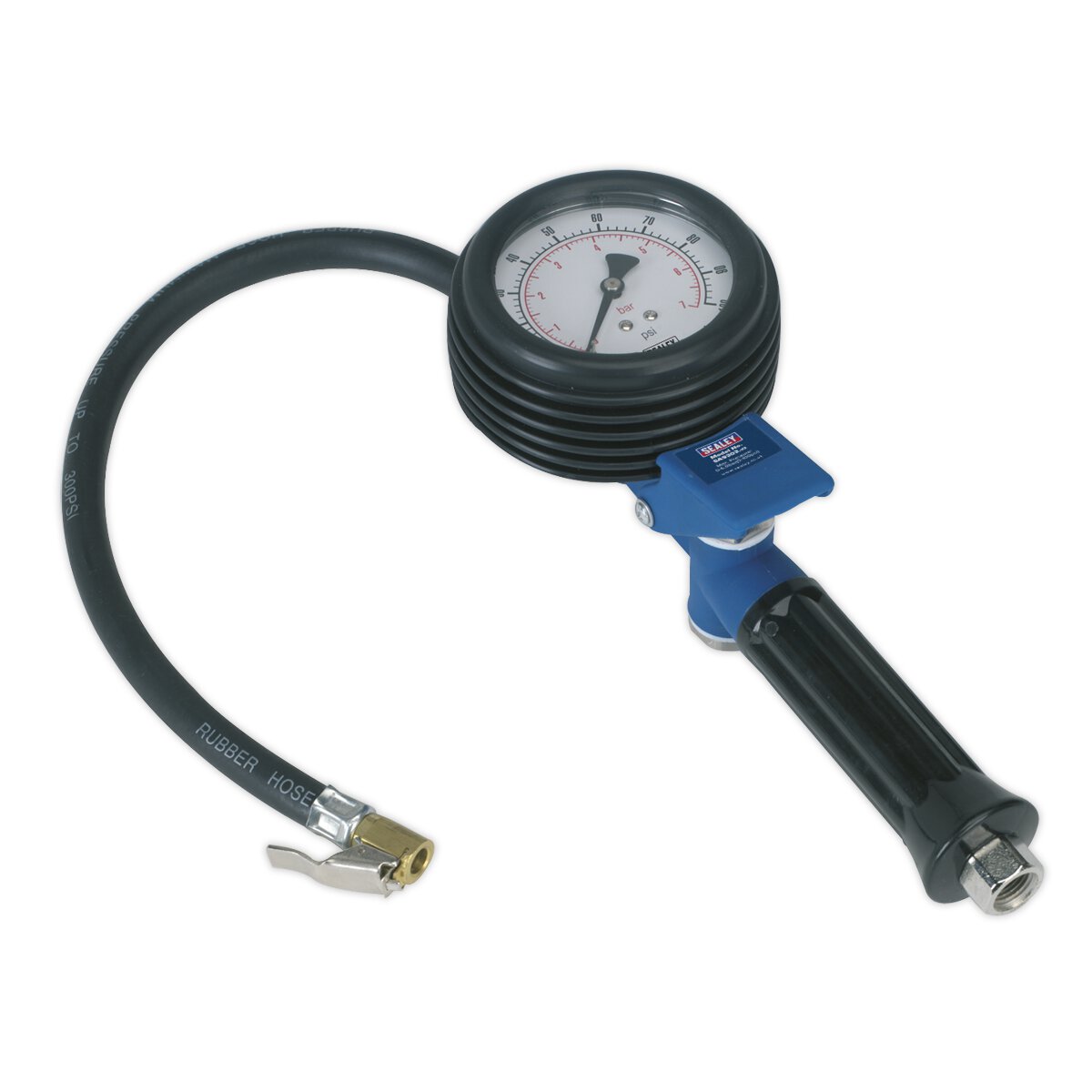 Jumbo Tyre Inflator with Clip-On Connector