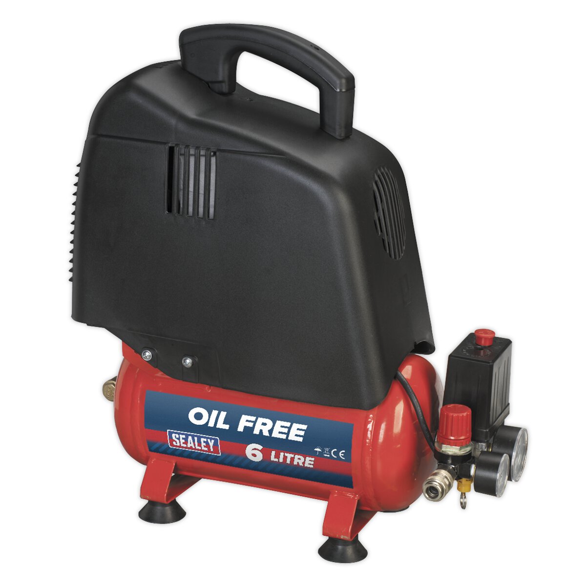 Compressor 6L Belt Drive 1.5hp Oil Free