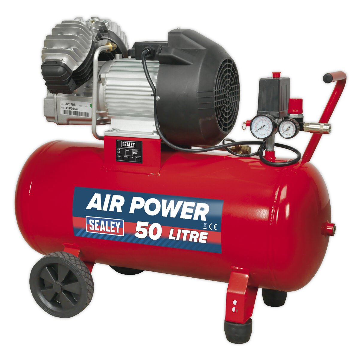 Compressor 50L V-Twin Direct Drive 3hp