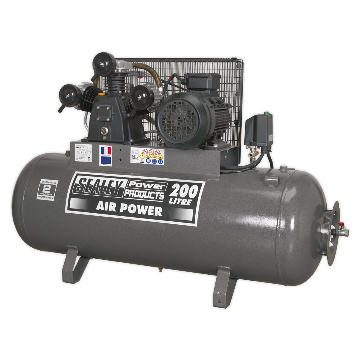 Compressor 200L Belt Drive 5.5hp 3ph