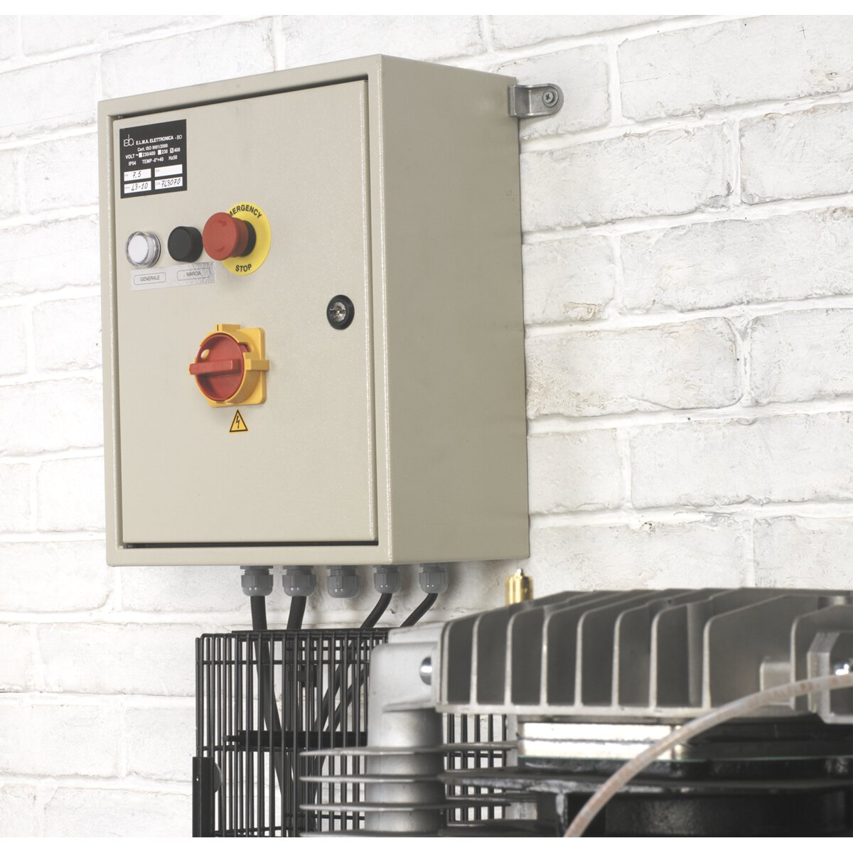 Compressor 270L Belt Drive 10hp 3ph 2-Stage with Cast Cylinders