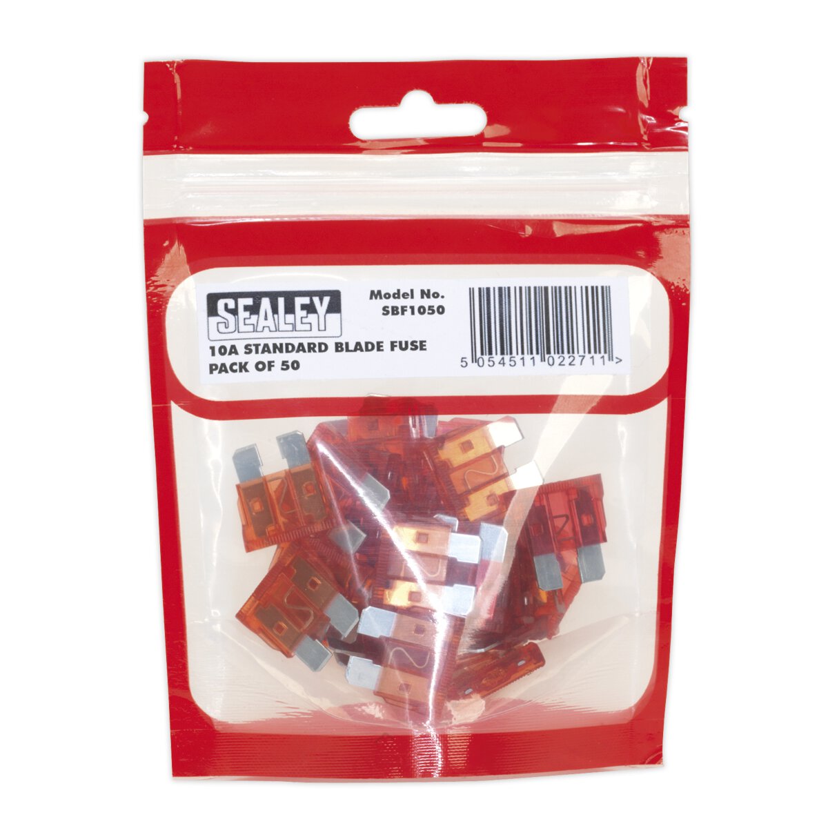 Automotive Standard Blade Fuse 10A Pack of 50
