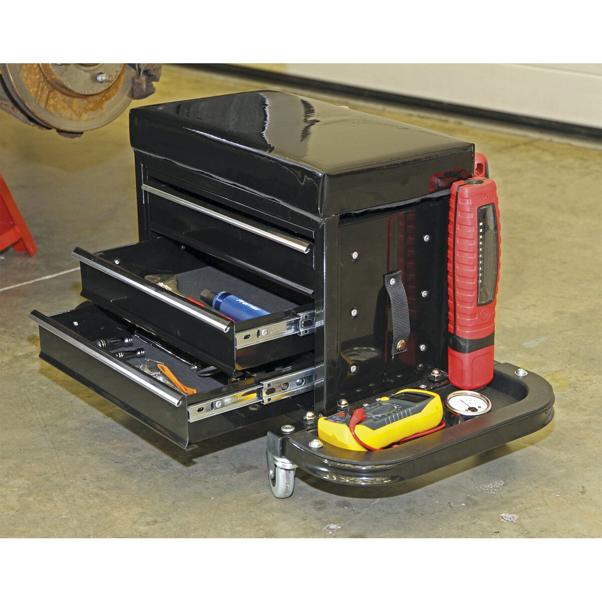Mechanic's Utility Seat & Toolbox