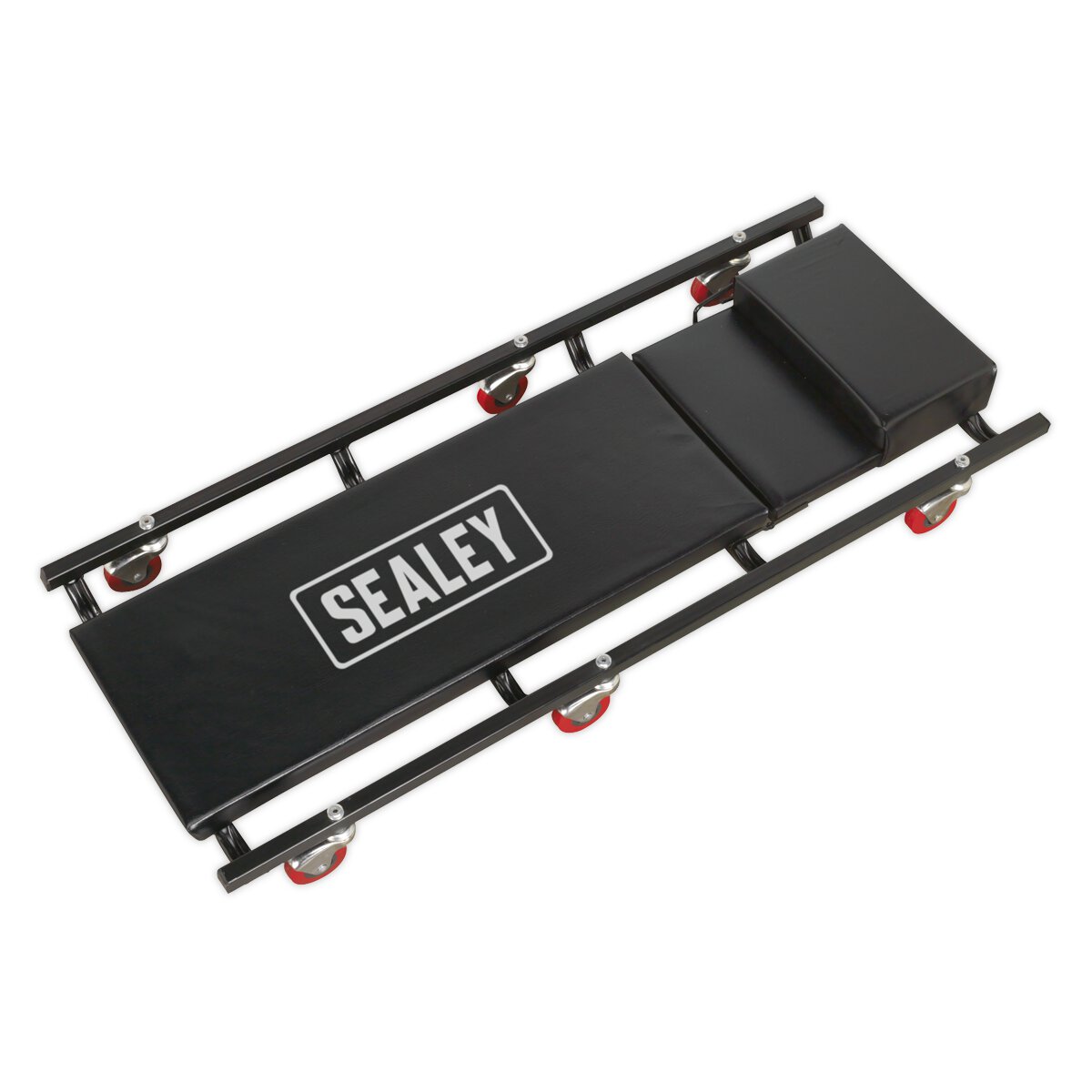 Creeper 40" with Steel Frame, 6 Wheels & Adjustable Headrest Deluxe American-Style