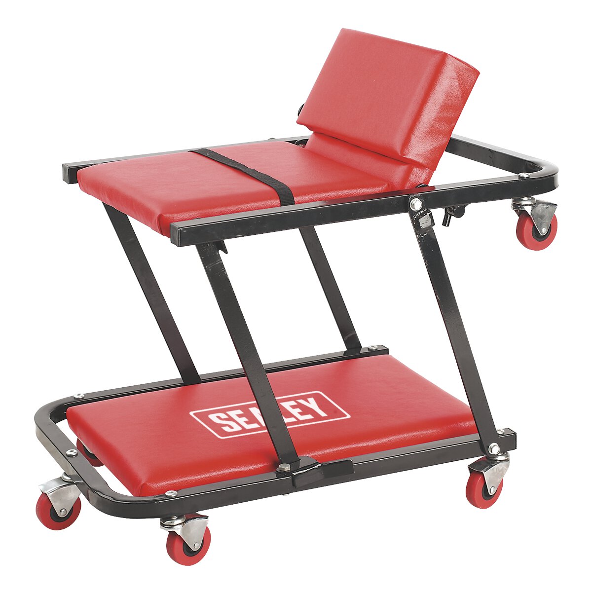 Creeper/Seat Steel with 7 Wheels & Adjustable Head Rest
