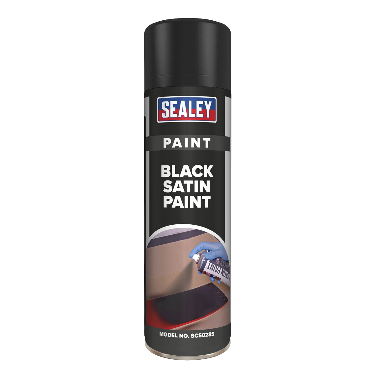 Black Satin Paint 500ml Pack of 6