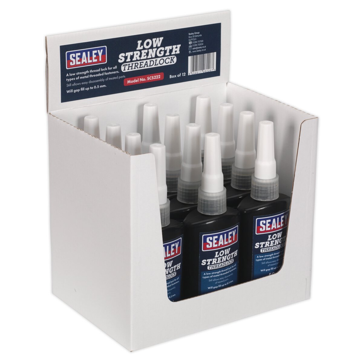Thread Lock Low Strength 50ml Pack of 12