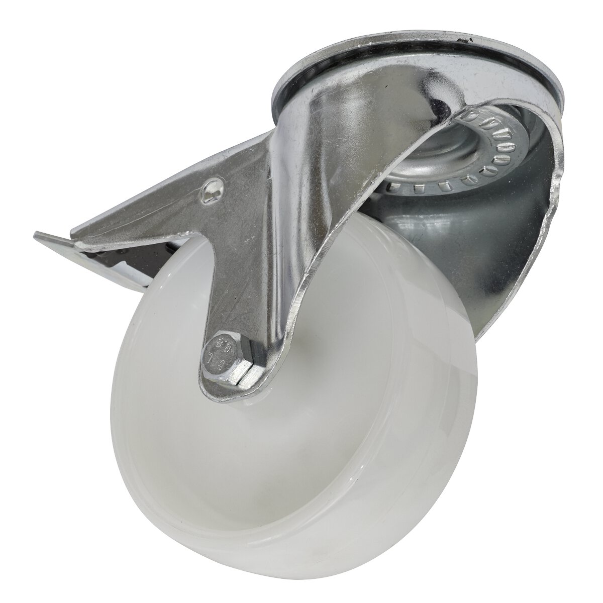 Castor Wheel Bolt Hole Swivel with Total Lock Ø100mm