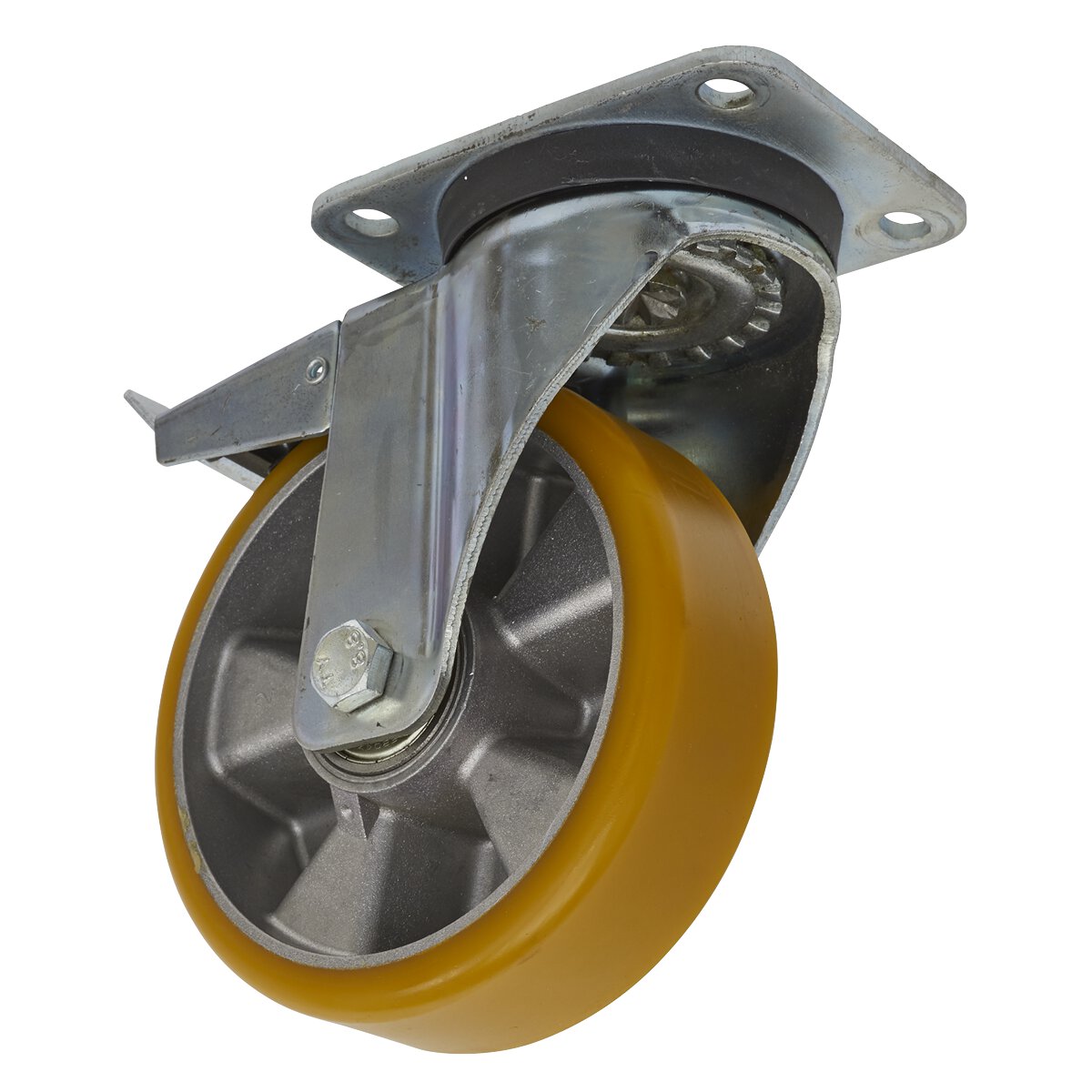 Castor Wheel Swivel Plate with Total Lock Ø160mm