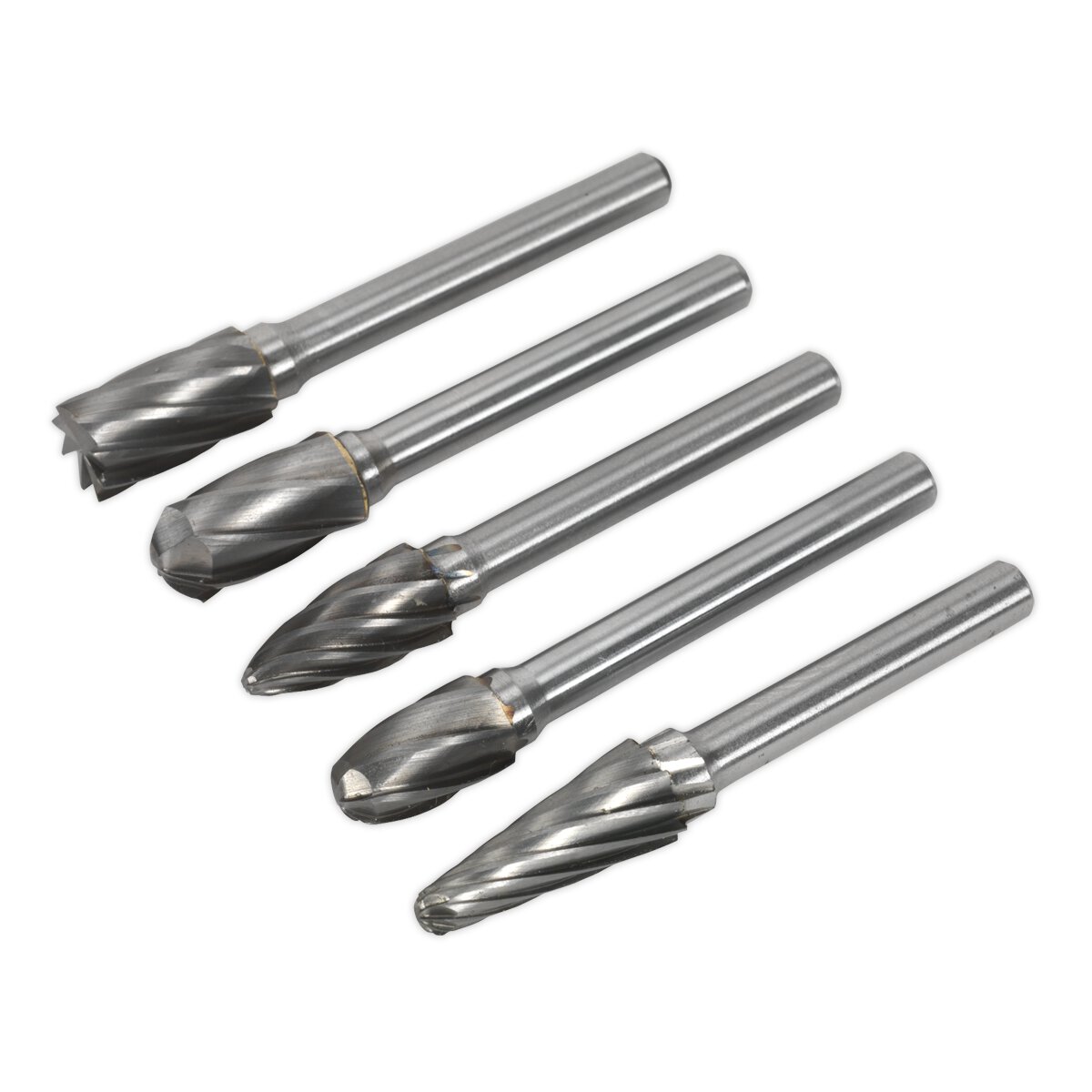 Tungsten Carbide Rotary Burr Set 5pc Ripper/Coarse