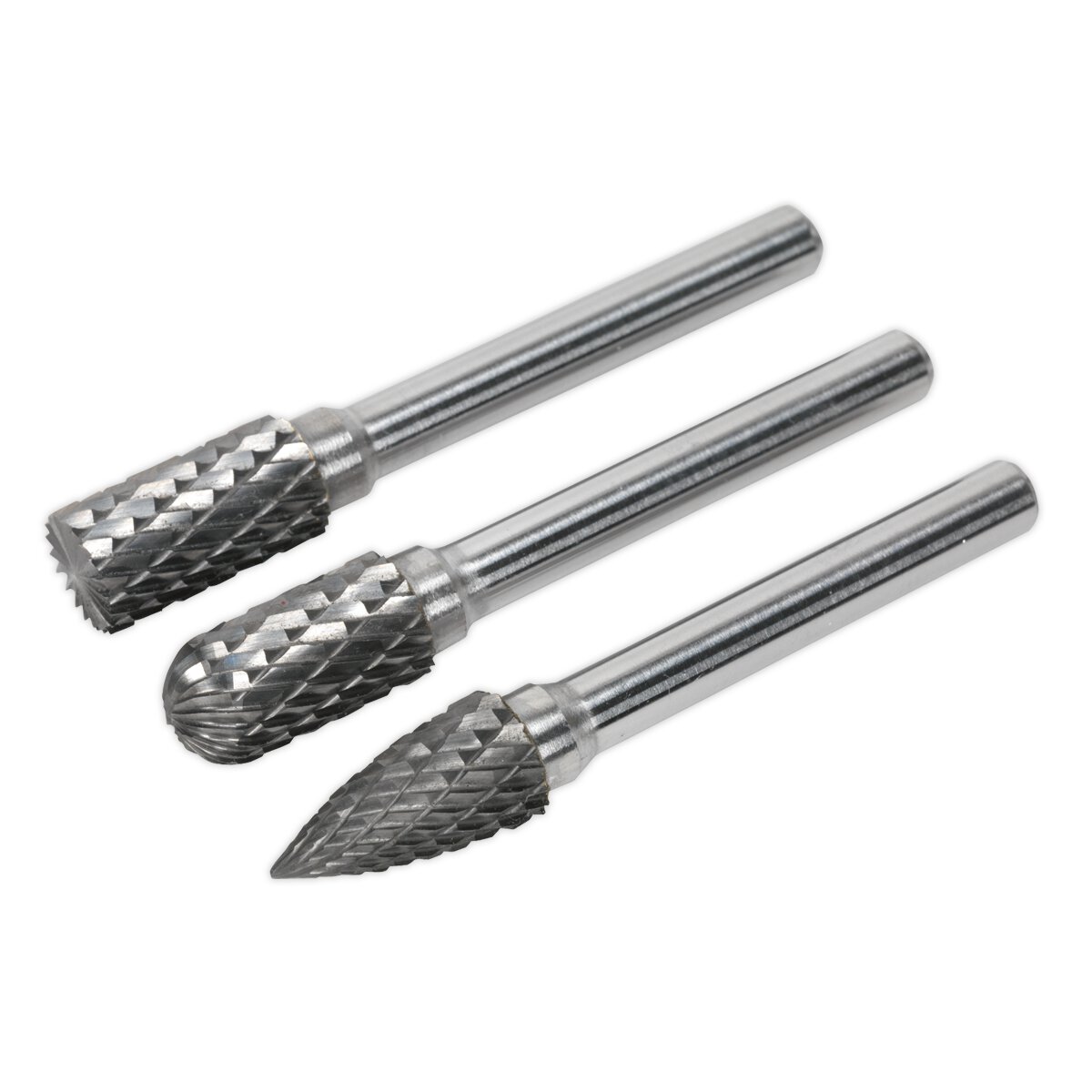 Tungsten Carbide Rotary Burr Set 3pc