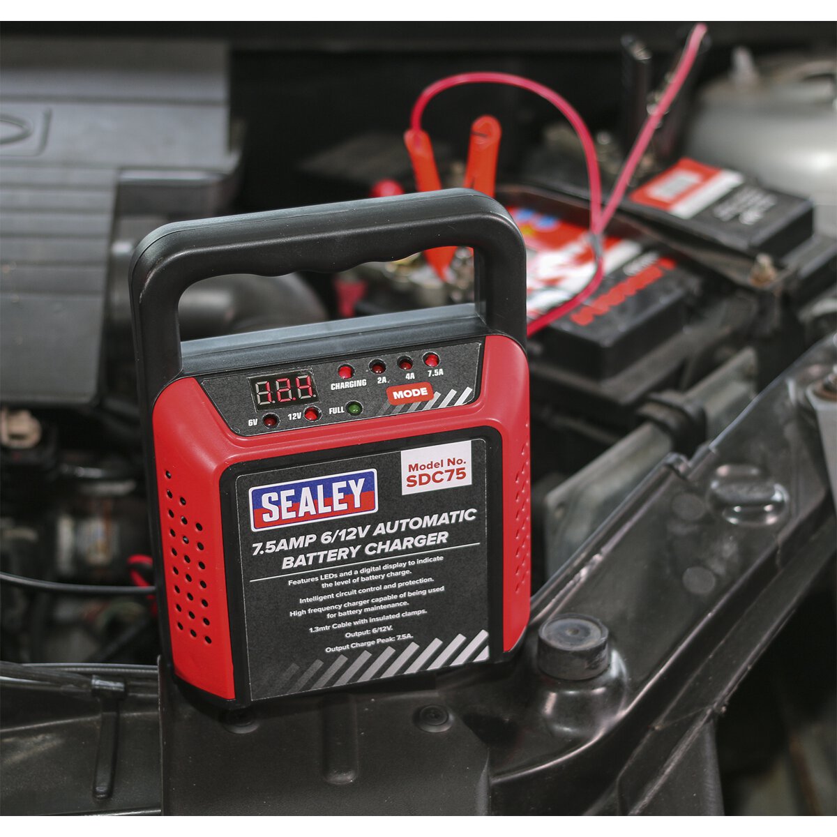 Battery Charger 6/12V 7.5Amp 230V Automatic