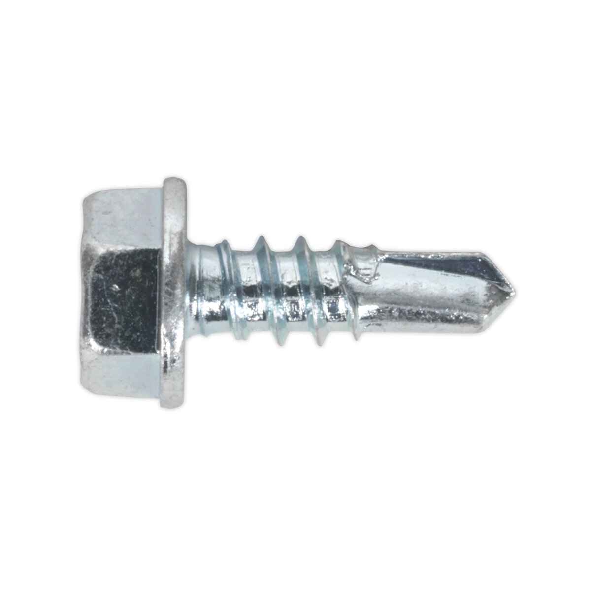 Self Drilling Screw 4.2 x 13mm Hex Head Zinc DIN 7504K Pack of 100