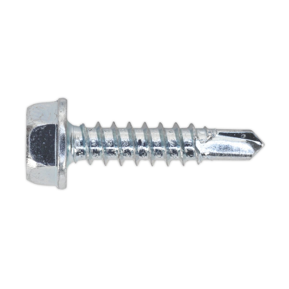 Self Drilling Screw 4.2 x 19mm Hex Head Zinc DIN 7504K Pack of 100