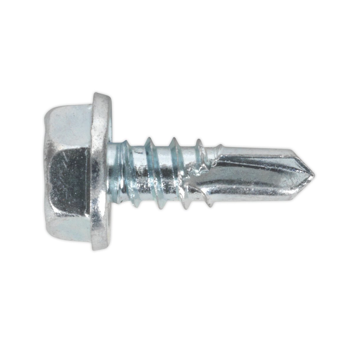 Self Drilling Screw 4.8 x 13mm Hex Head Zinc DIN 7504K Pack of 100