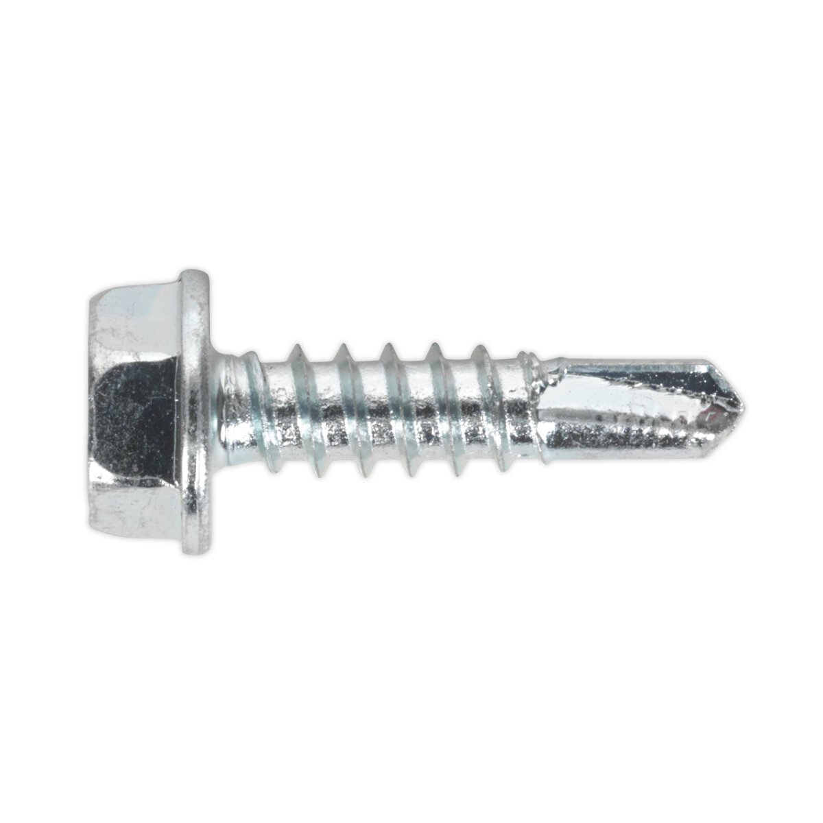 Self Drilling Screw 4.8 x 19mm Hex Head Zinc DIN 7504K Pack of 100