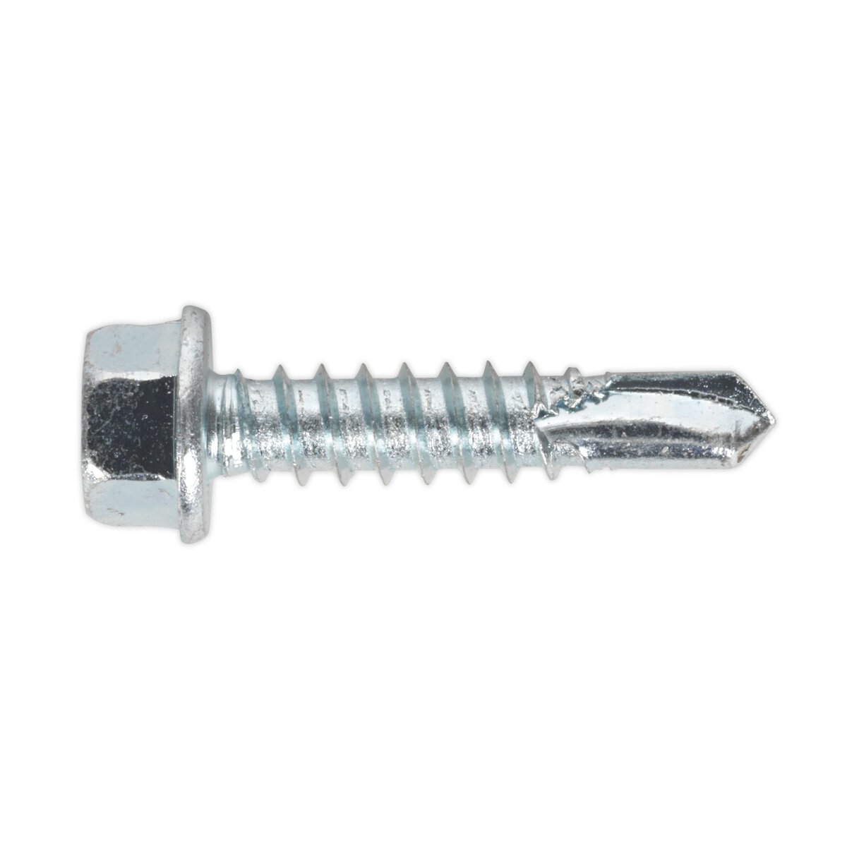 Self Drilling Screw 5.5 x 25mm Hex Head Zinc DIN 7504K Pack of 100