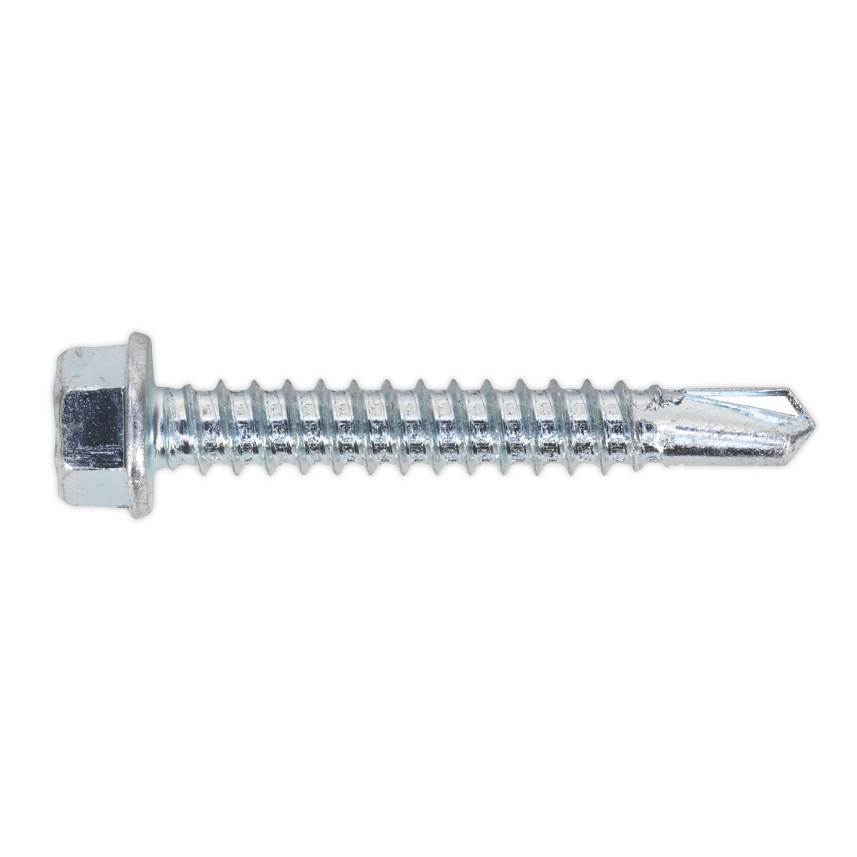 Self Drilling Screw 5.5 x 38mm Hex Head Zinc DIN 7504K Pack of 100