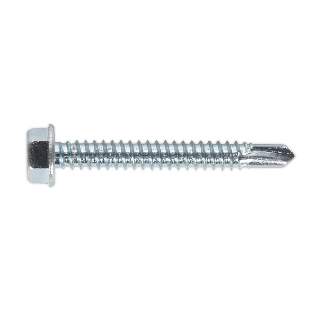 Self Drilling Screw 6.3 x 50mm Hex Head Zinc DIN 7504K Pack of 100