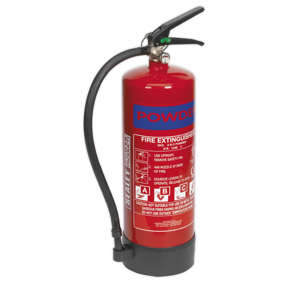 Fire Extinguisher 6kg Dry Powder