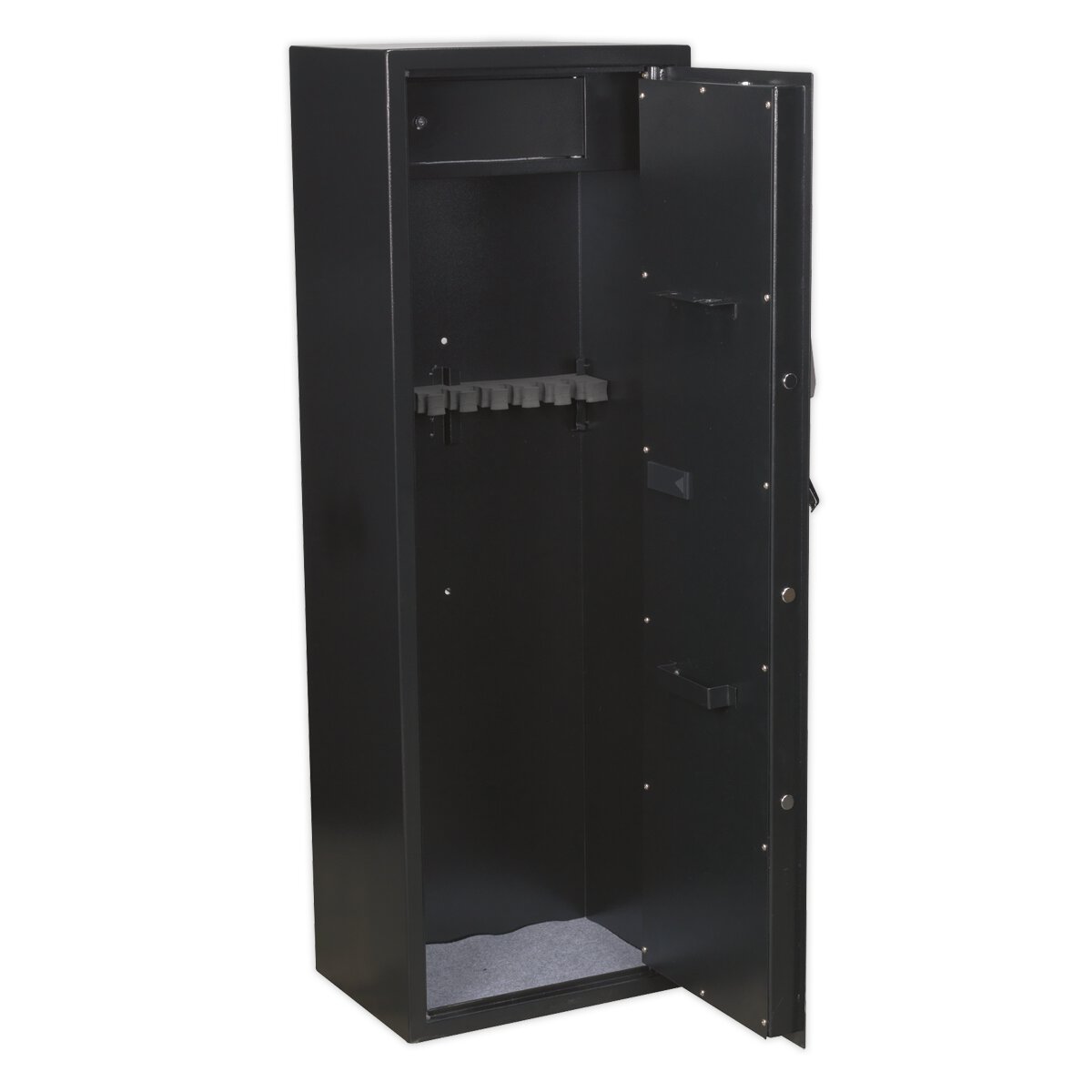 Gun Cabinet with Ammo Box & Electronic Lock 8 Gun Capacity