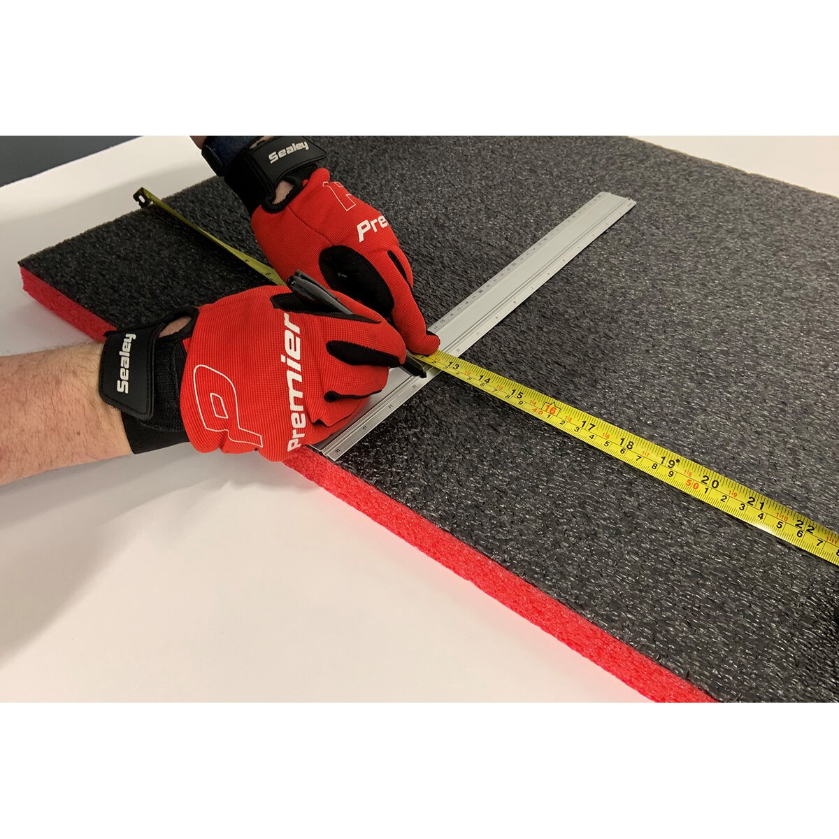 Easy Peel Shadow Foam Red/Black 1200 x 550 x 30mm