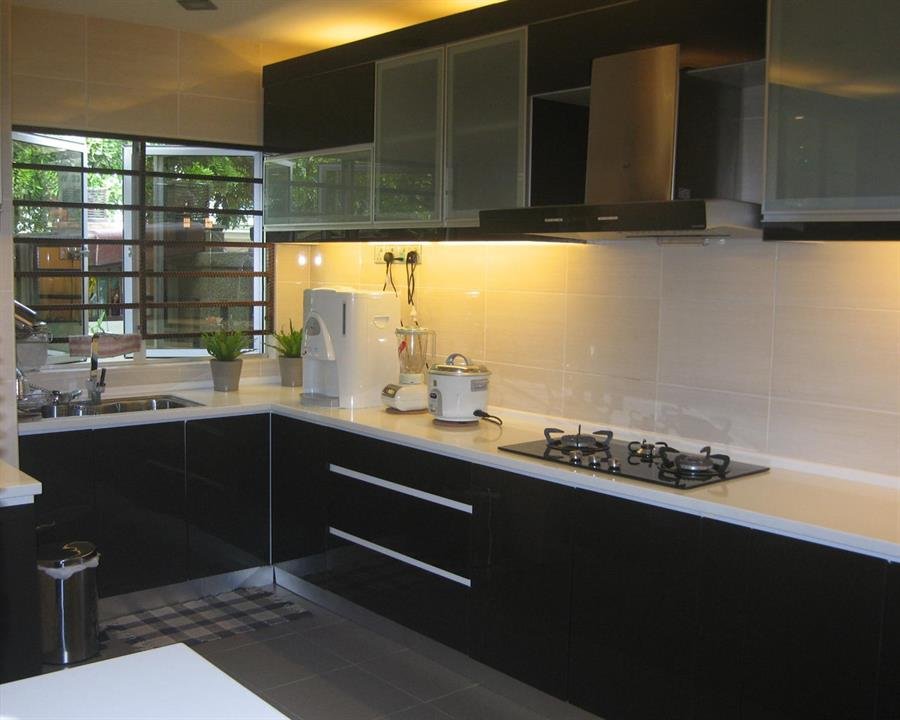Custom made Kitchen Cabinet L Shape A [Dimension: 2100 X 3000]