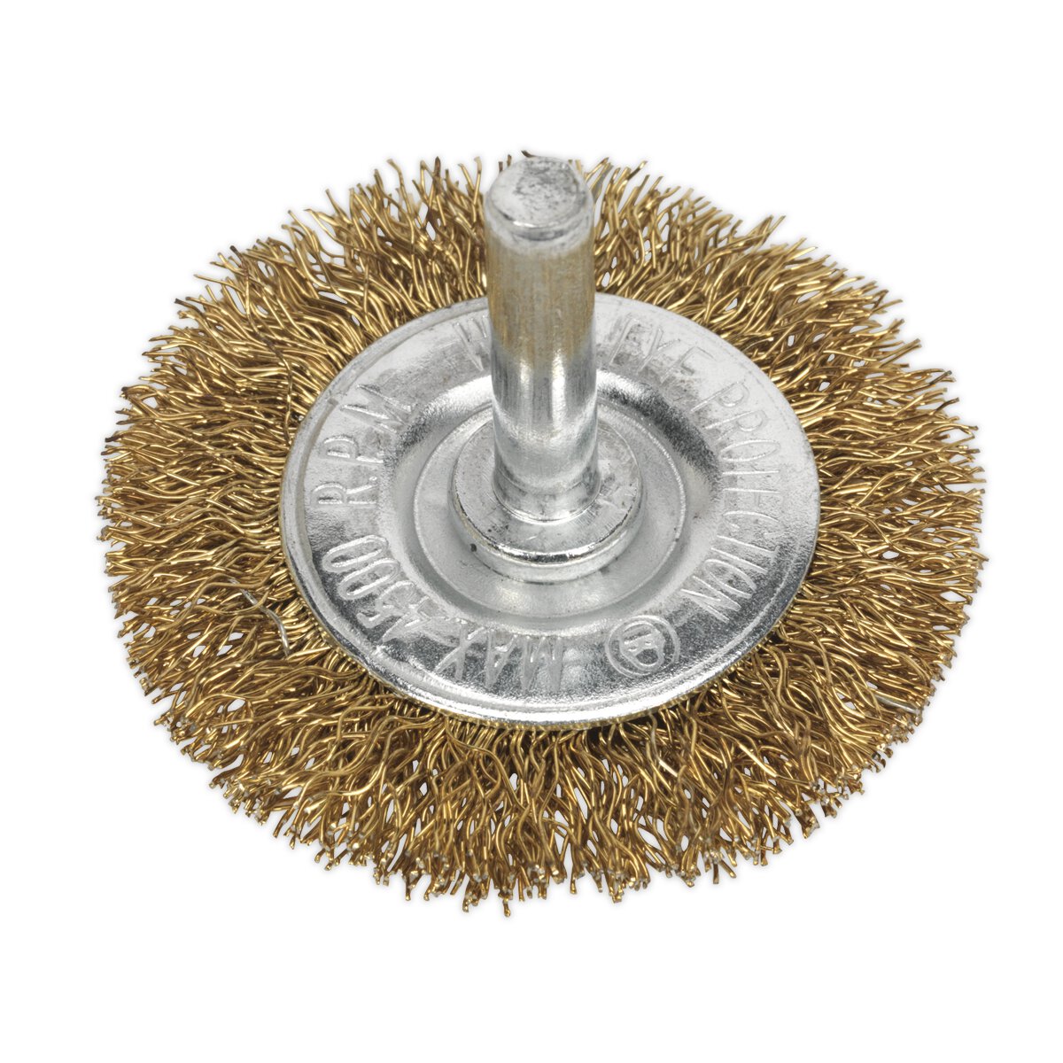 Flat Wire Brush Ø50mm with 6mm Shaft