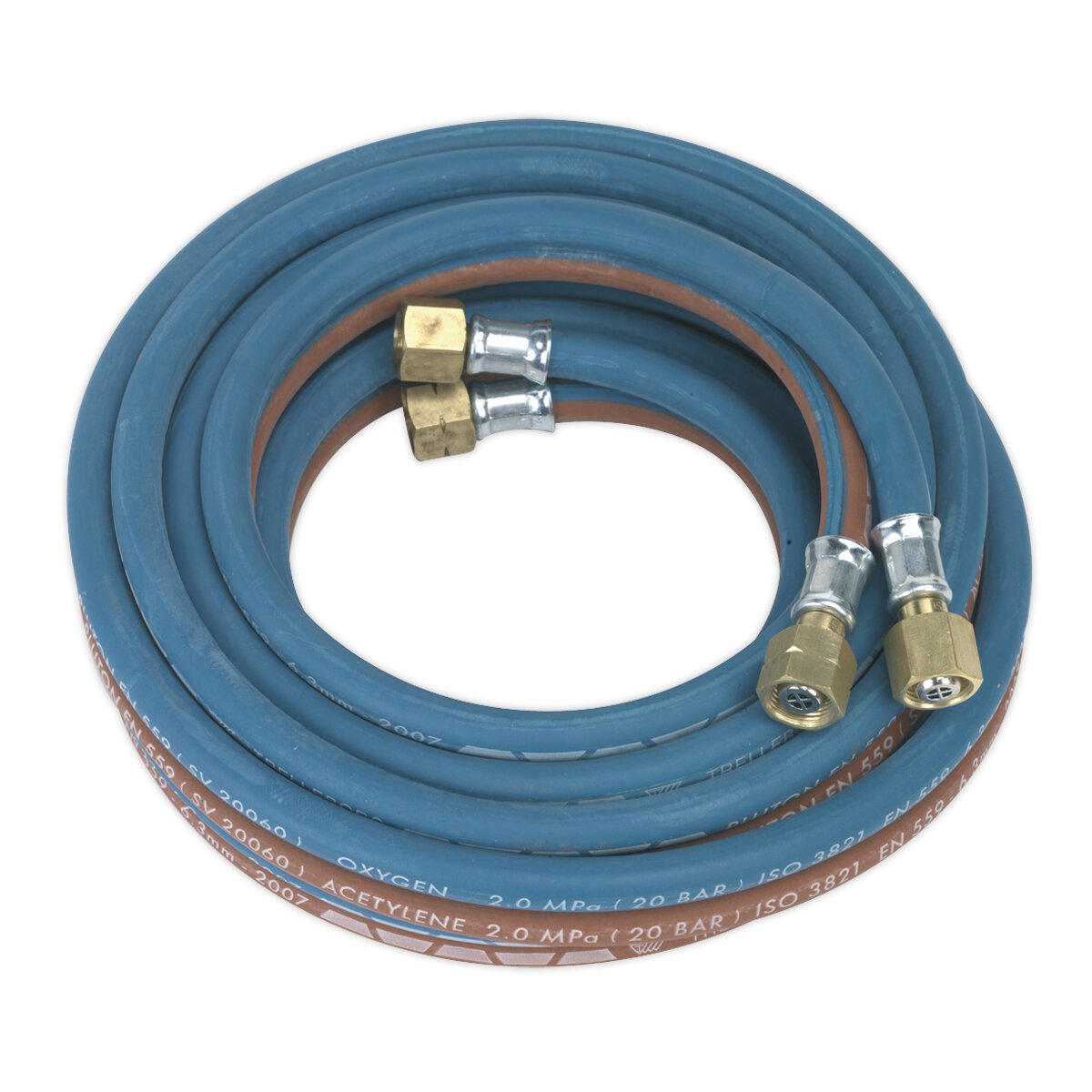 Twin Rubber Hose Set Oxyacetylene 4.5m