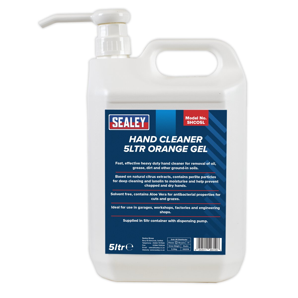 Hand Cleaner 5L Orange Gel