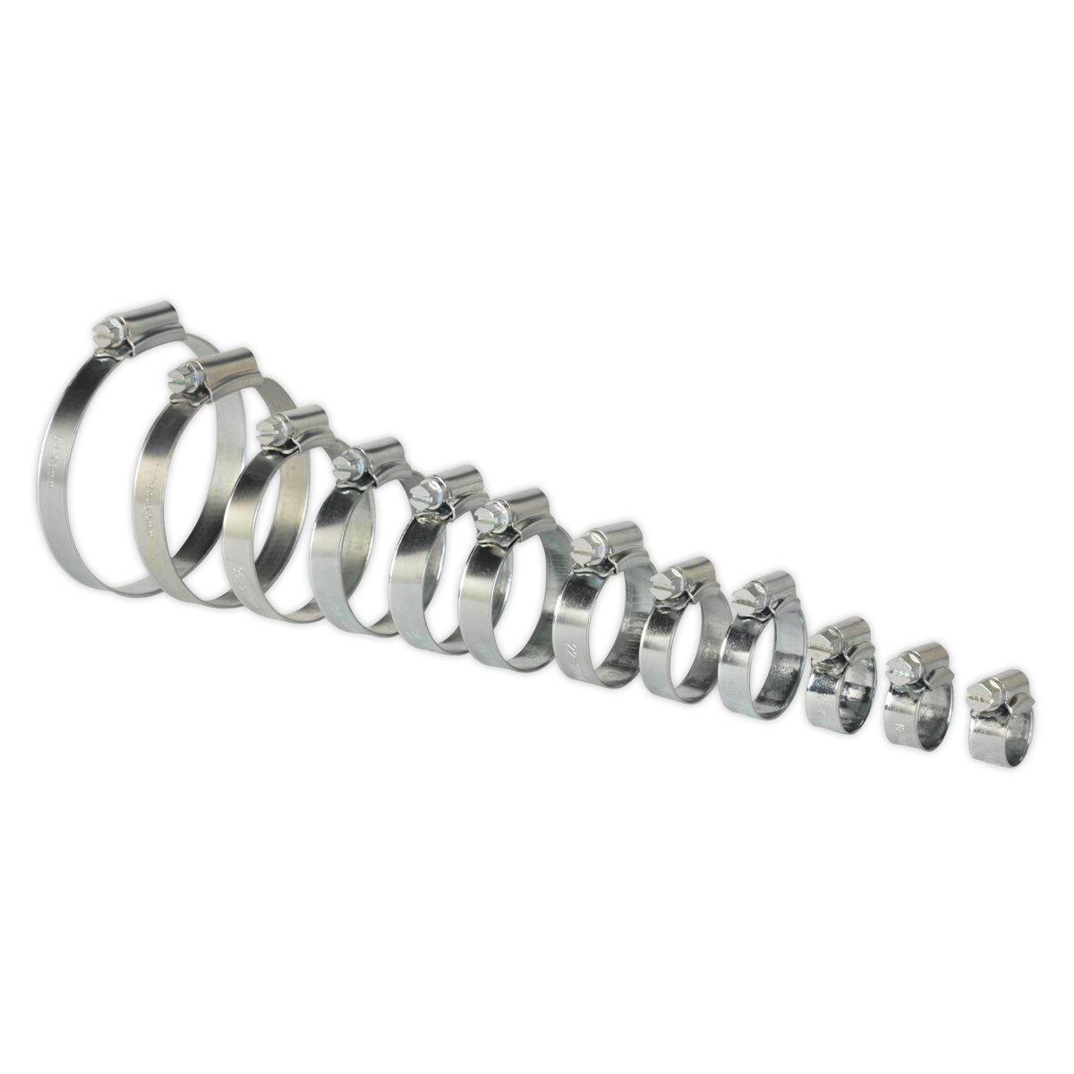 Hose Clip Assortment 85pc Ø8-57mm Zinc Plated