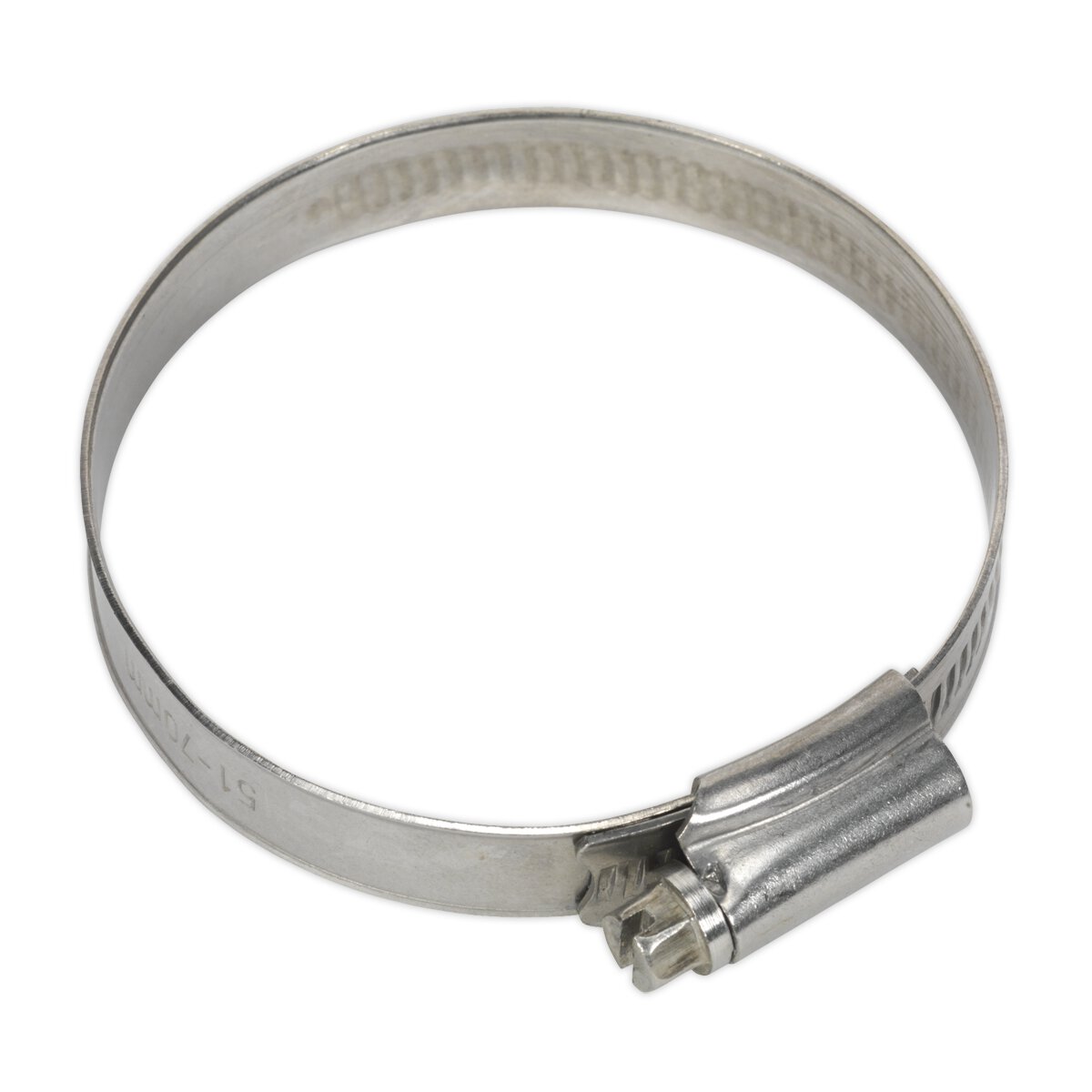 Hose Clip Stainless Steel Ø51-70mm Pack of 10