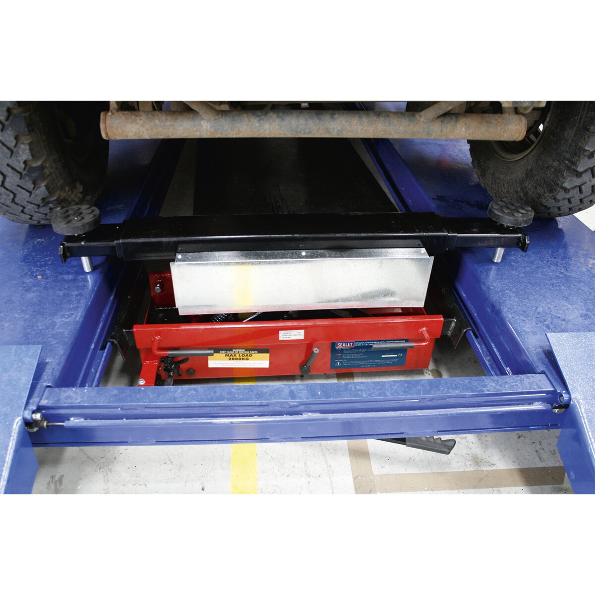 Jacking Beam 2tonne with Arm Extenders & Flat Roller Supports