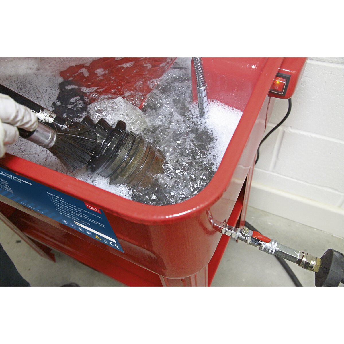 Parts Cleaning Tank with Turbo Feature