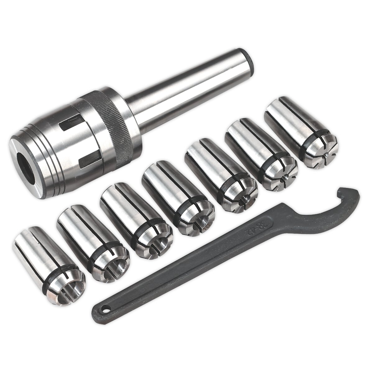 Mill Chuck Set MT3-M12 Ø4-16mm