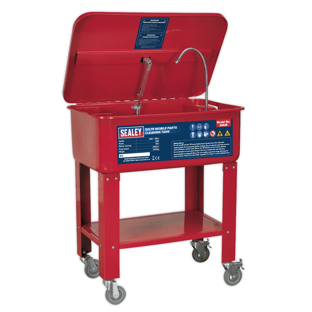 Mobile Parts Cleaning Tank 50L