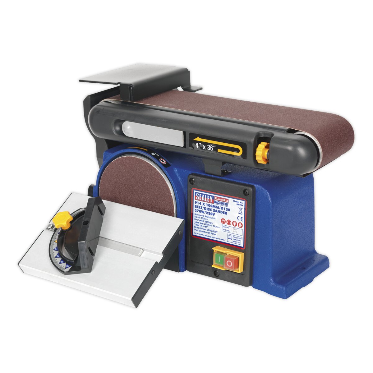 Belt/Disc Sander 100 x 915mm/Ø150 370W/230V