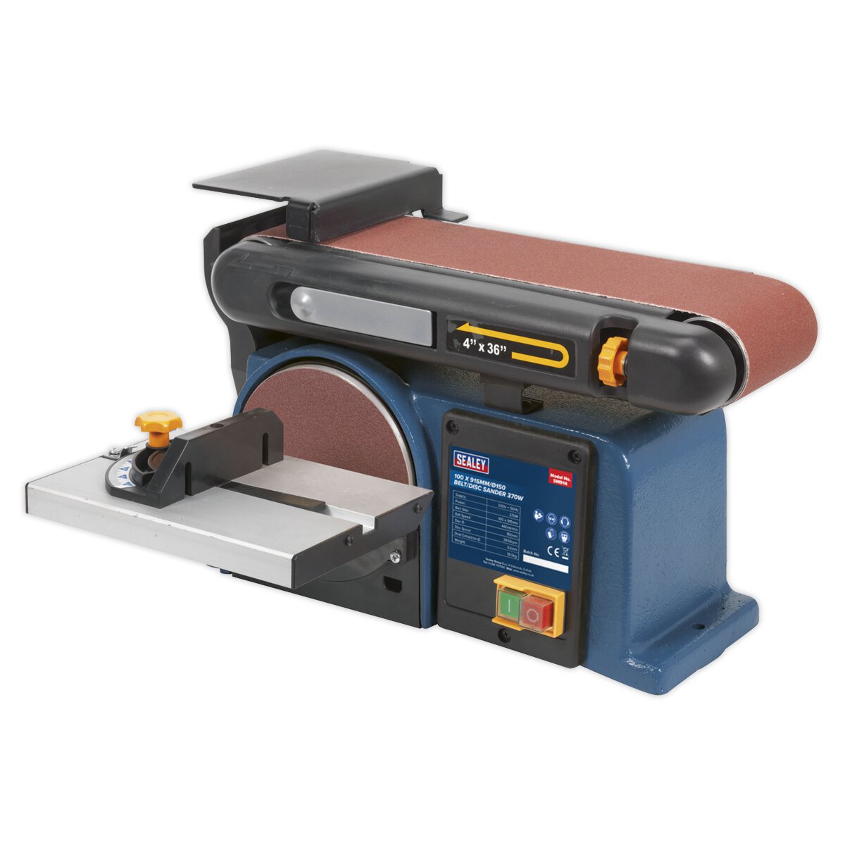 Belt/Disc Sander 100 x 915mm/Ø150 370W/230V